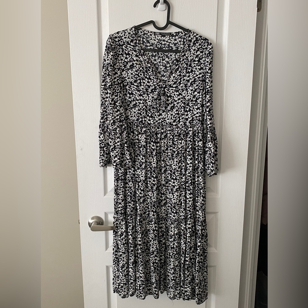 Zara floral dress sz s small preloved